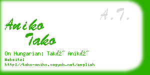 aniko tako business card